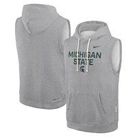 Michigan State Nike Dri-Fit Fleece Sleeveless Hoodie