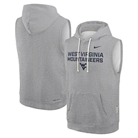 West Virginia Nike Dri-Fit Fleece Sleeveless Hoodie