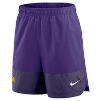 LSU Nike Dri-Fit Woven Sideline Shorts