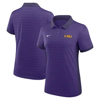 LSU Nike Women's Dri-Fit Victory Stripe Polo