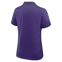 LSU Nike Women's Dri-Fit Victory Stripe Polo