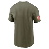 UNC Jordan Brand Military Dri-fit Cotton Team Issue Crew Tee