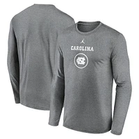 UNC Jordan Brand Courtside Dri-Fit Practice Long Sleeve Tee