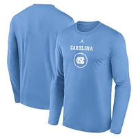 UNC Jordan Brand Courtside Dri-Fit Practice Long Sleeve Tee