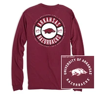 Arkansas Southern Tide Ring Badge Long Sleeve Tee