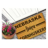  Huskers | Nebraska 18  X 30  Coir Doormat | Alumni Hall