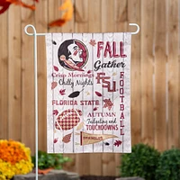 Florida State Fall Seasonal Moire Garden Flag