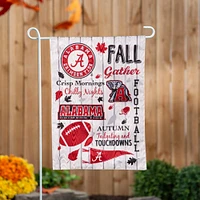 Alabama Fall Seasonal Moire Garden Flag