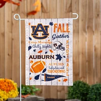 Auburn Fall Seasonal Moire Garden Flag