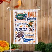 Florida Fall Seasonal Moire Garden Flag