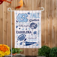 UNC Fall Seasonal Moire Garden Flag