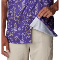 Lsu | Columbia Super Slack Tide Fish Print Woven Shirt Alumni Hall