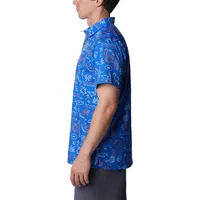 Gators | Florida Columbia Super Slack Tide Fish Print Woven Shirt Alumni Hall