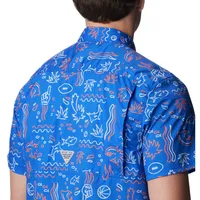 Gators | Florida Columbia Super Slack Tide Fish Print Woven Shirt Alumni Hall