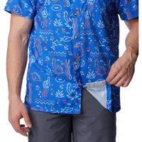 Gators | Florida Columbia Super Slack Tide Fish Print Woven Shirt Alumni Hall