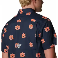 Aub | Auburn Columbia Men's Super Slack Tide Printed Shirt Alumni Hall