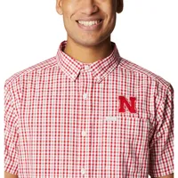 Huskers | Nebraska Columbia Rapid Rivers Short Sleeve Buttonup Shirt Alumni Hall