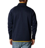 West Virginia Columbia Canyon Point Sweater 1/2 Zip