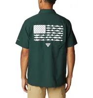 Spartans | Michigan State Columbia Slack Tide Camp Shirt Alumni Hall