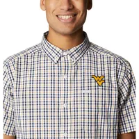 Wvu | West Virginia Columbia Rapid Rivers Short Sleeve Buttonup Shirt Alumni Hall