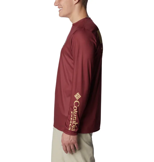 Men's Columbia Black Florida State Seminoles Terminal Tackle Omni-Shade Raglan Long Sleeve T-Shirt Size: Large