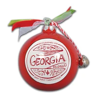 Georgia Bulldogs Ceramic Globe Ornament