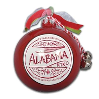 Alabama Crimson Tide Ceramic Globe Ornament