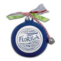 Florida Gators Ceramic Globe Ornament