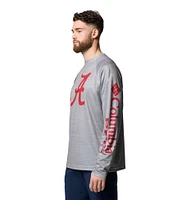 Alabama Columbia PFG Terminal Tackle Heather Long Sleeve Shirt