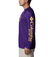 LSU Columbia PFG Terminal Tackle Heather Long Sleeve Shirt