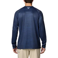 UNC Columbia PFG Terminal Tackle Heather Long Sleeve Shirt
