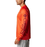 Virginia Tech Columbia PFG Terminal Tackle Heather Long Sleeve Shirt