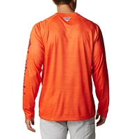 Virginia Tech Columbia PFG Terminal Tackle Heather Long Sleeve Shirt