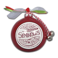 Florida State Seminoles Ceramic Globe Ornament