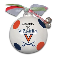 Virginia Cavaliers Gingerbread Ceramic Globe Ornament