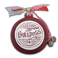 Mississippi State Bulldogs Ceramic Globe Ornament