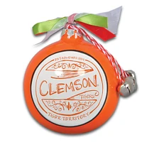 Clemson Tigers Ceramic Globe Ornament