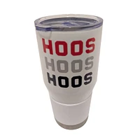 Virginia Logo Brands 30 Oz Red, White, and Hoo Tumbler