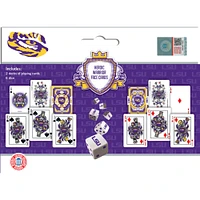 LSU 2-Pack Playing Cards and Dice Set