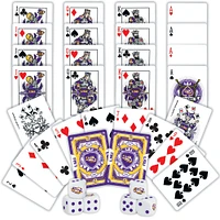 LSU 2-Pack Playing Cards and Dice Set