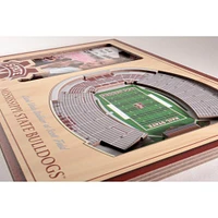 Mississippi State 3D Stadium Views Picture Frame