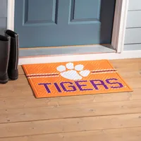  Clemson | Clemson Crosshatch Embossed Doormat | Alumni Hall