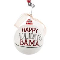 Alabama Glory Haus Happy Holiday Santa Ornament