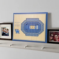 Kentucky 5-Layer 3D Basketball Stadium View Wall Art