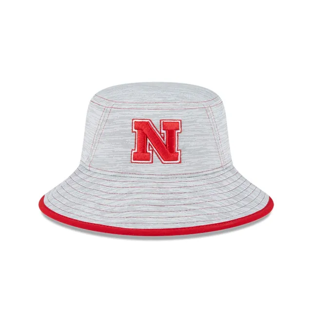 Alumni Hall Huskers, Nebraska New Era Game Bucket Hat, Alumni Hall