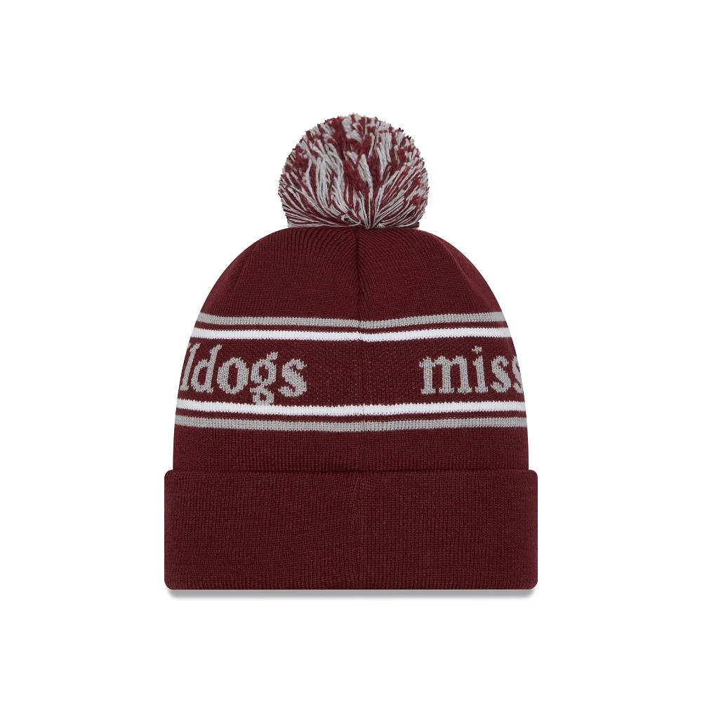 Mississippi State New Era YOUTH Marquee Knit Pom Beanie