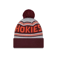 Virginia Tech New Era Wordmark Knit Pom Beanie