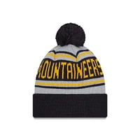 West Virginia New Era Wordmark Knit Pom Beanie