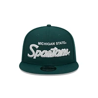 Michigan State New Era 950 Script Spartans Flat Brim Hat