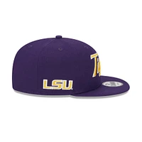 LSU New Era 950 Script Tigers Flat Brim Hat